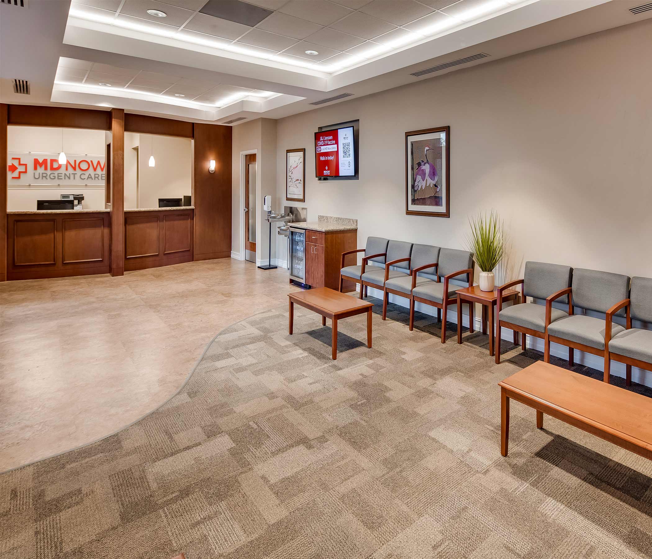 MD Now Urgent Care, No Appt. Necessary, walk-ins welcome.
