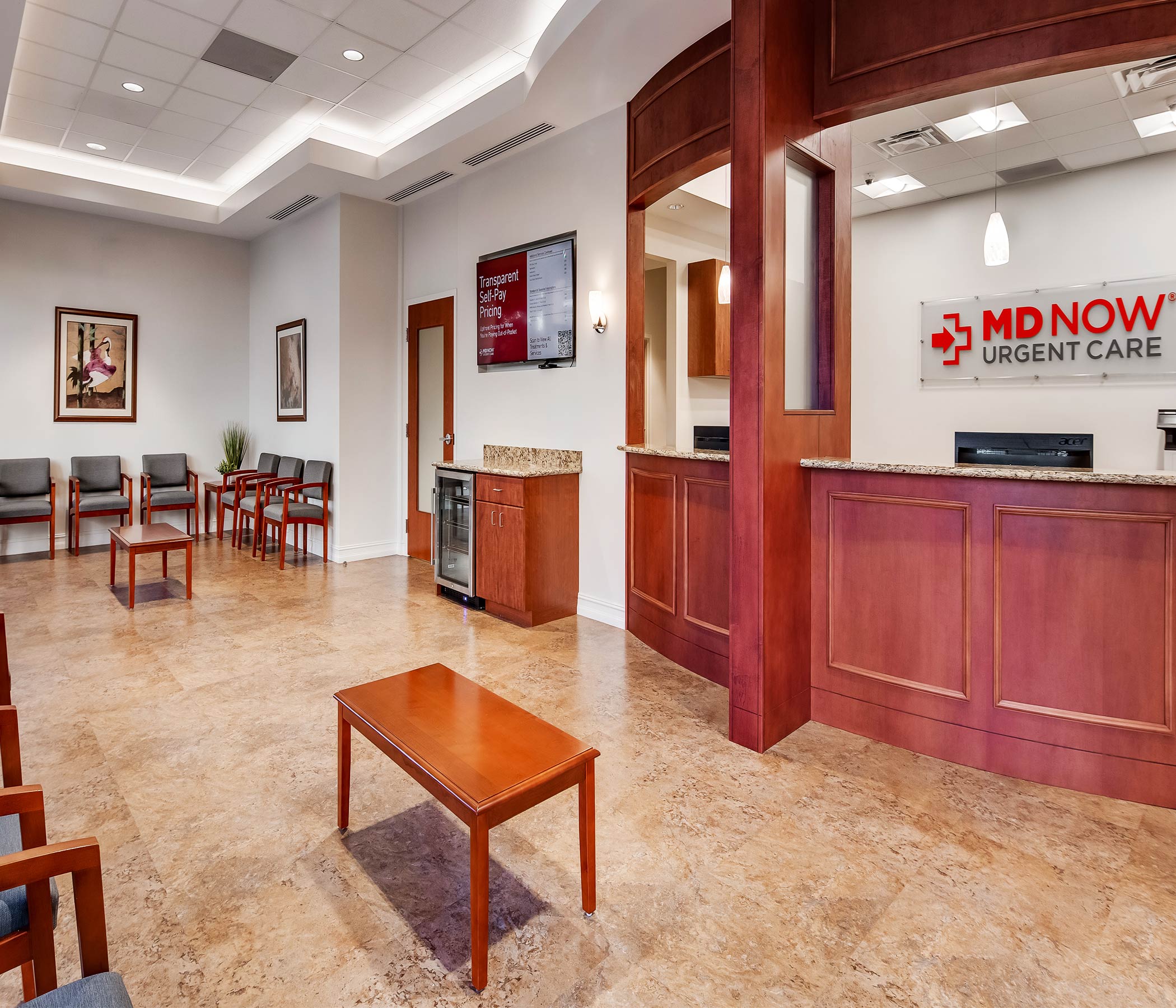 MD Now Urgent Care, No Appt. Necessary, walk-ins welcome.